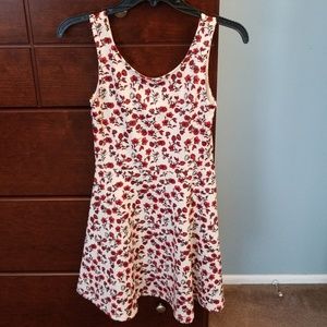Red flower dress